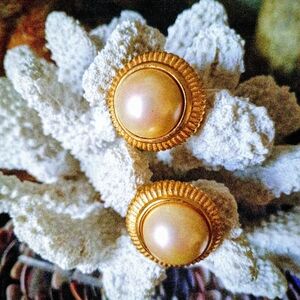 Dior Gold and Pearl Earrings